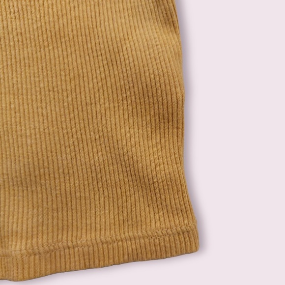 TNA Ribbed T-Shirt Short Sleeve Yellow - Picture 4 of 9